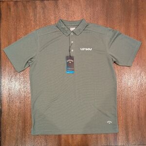 CALLAWAY Polo Golf Men Opti-Dri Smoke Pearl Size M New NWT Performance